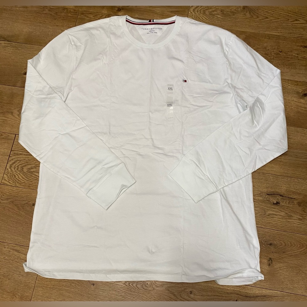 NWT Tommy Hilfiger Men's White Long Sleeve Shirt XXL - Picture 3 of 6